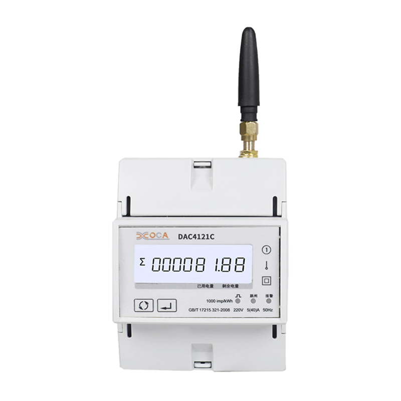 Dac4121C DIN レール AC 単相ワイヤレス Modbus パワー メーター