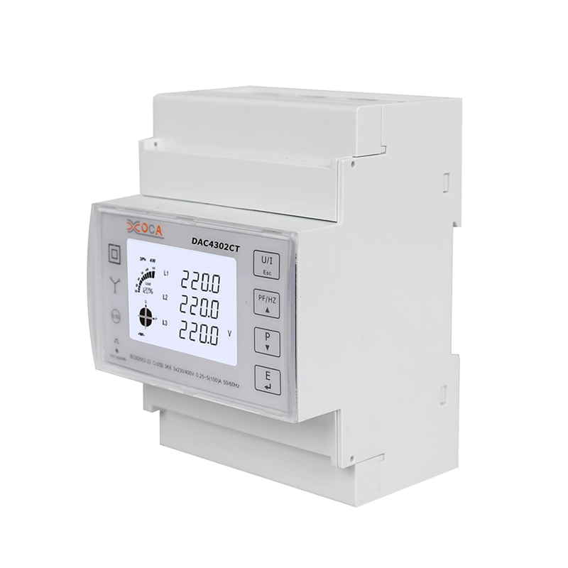 Dac4302CT 三相プリペイド Modbus 電力量計