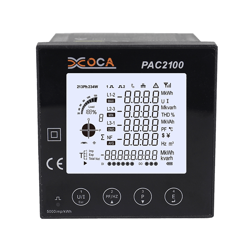 PAC2100 ビッグ LCD デジタル インテリジェント エネルギー メーター