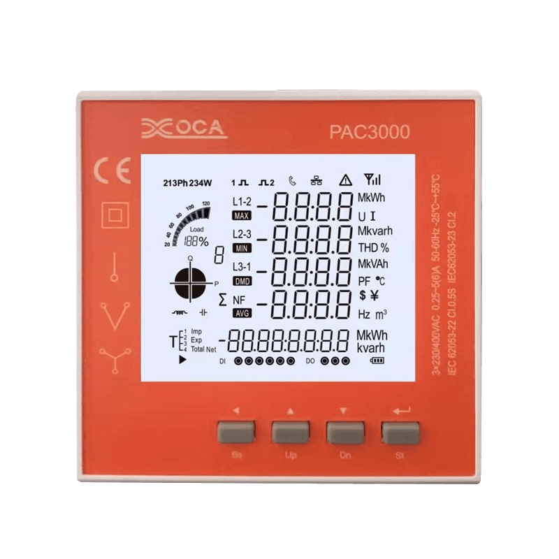 PAC3100 スマート デジタル LCD WiFi 電子電力計